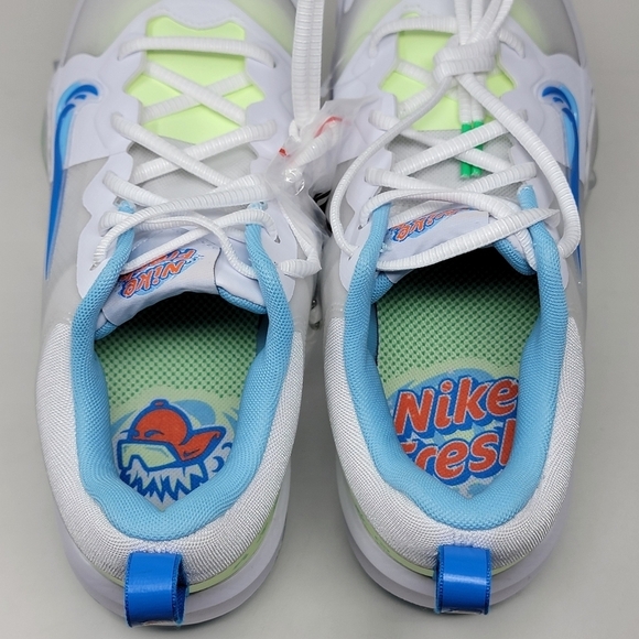 Nike Force Trout 9 Pro Cleats White/Barely Volt/Blue FQ7941-100 Men Size 7.5 New - Picture 9 of 9